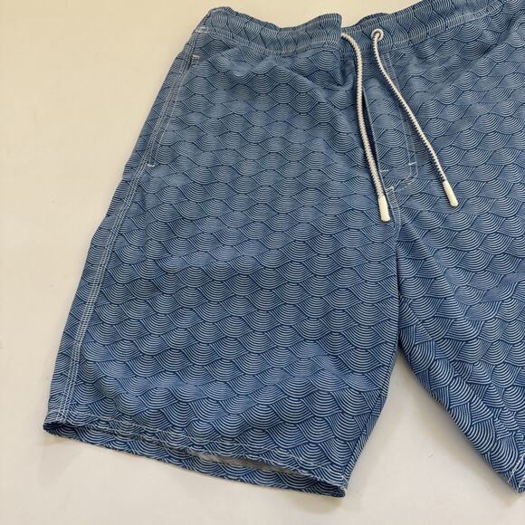 Johnnie-O Men's Swim Trunks Drawstring WAVES Board Shorts Medium Surf Beachy - Picture 2 of 10